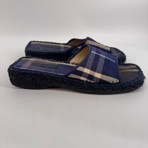 Burberry Espadrille Sandals Blue
